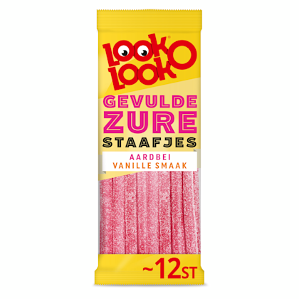 Zure staafjes aardbei/vanillesmaak