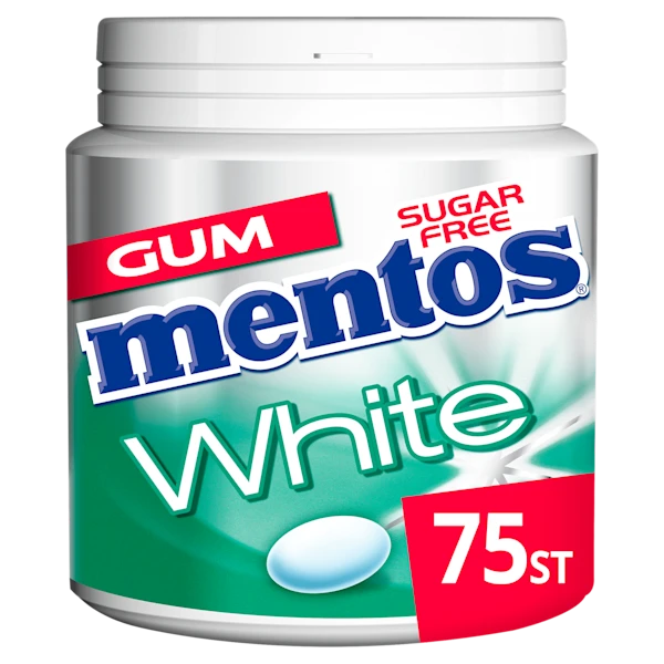 Mentos Gum white green mint