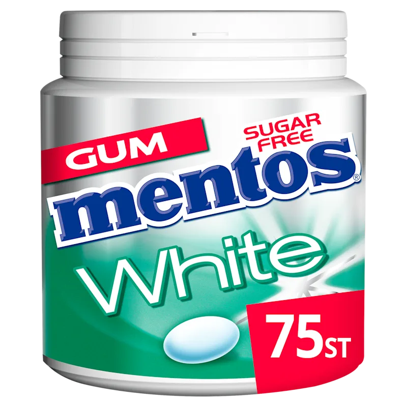 Mentos Gum white green mint