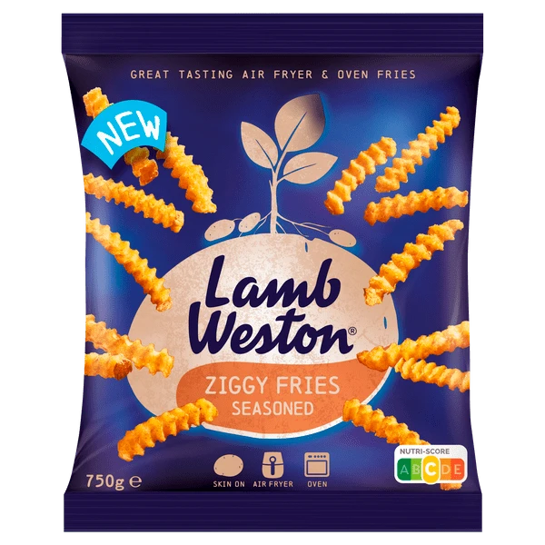 Lamb Weston Ziggy fries seasoned