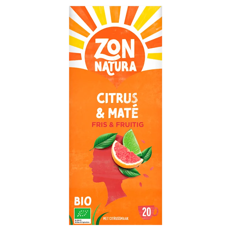 Zonnatura Thee Citrus & Maté Fris & Fruitig