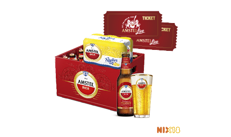 Win kaarten voor vrienden van Amstel live