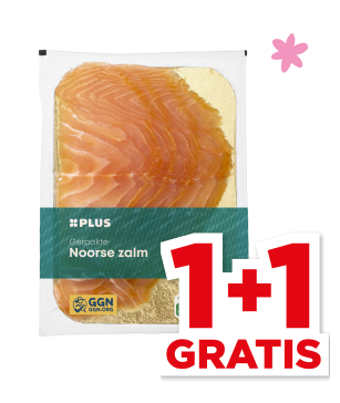 Aanbieding van Noorse zalm.