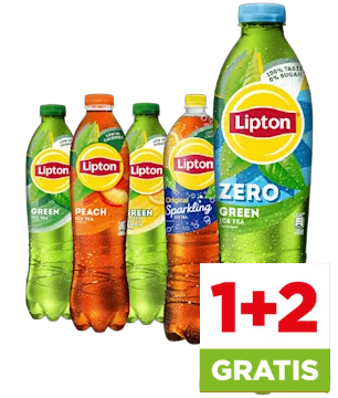 Lipton aanbieding, 1+2 gratis