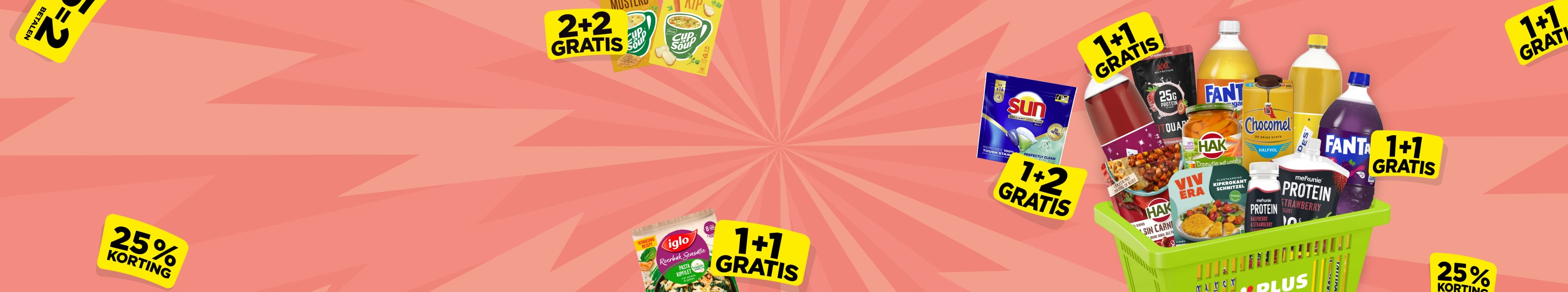 Inslaan aanbiedingen van PLUS.