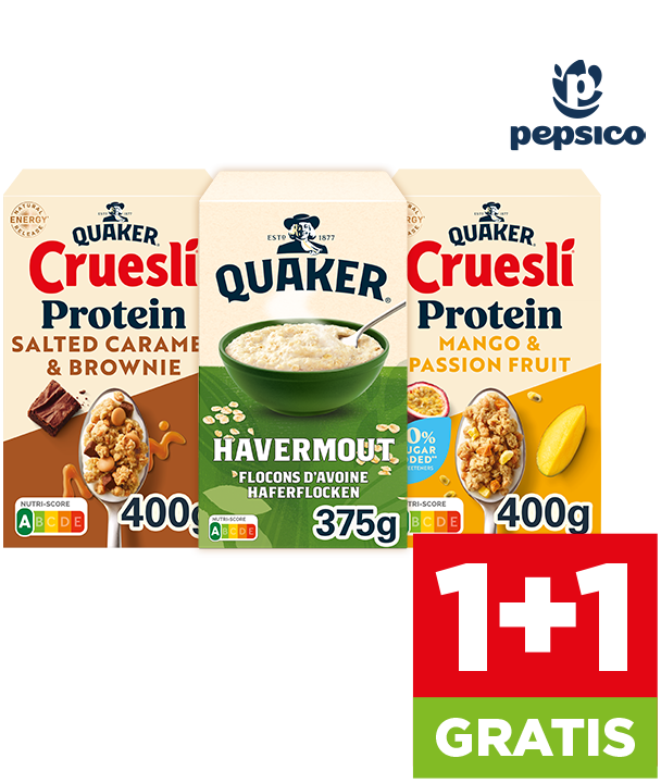 Cruesli, 1+1 gratis