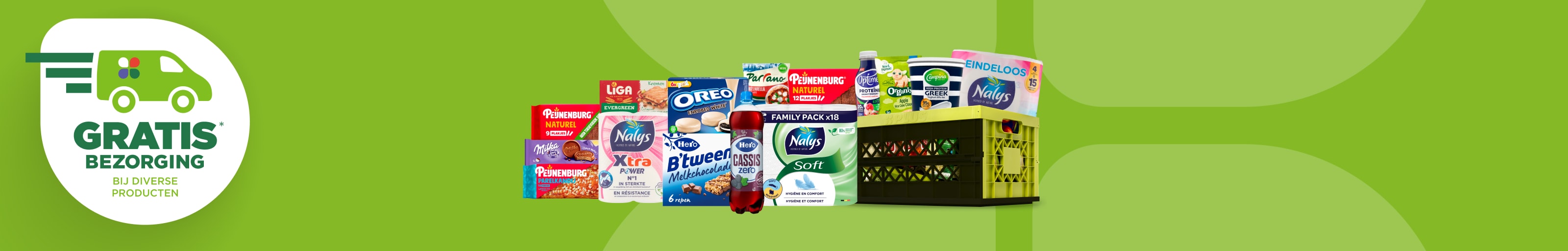 Gratis bezorging op verschillende producten