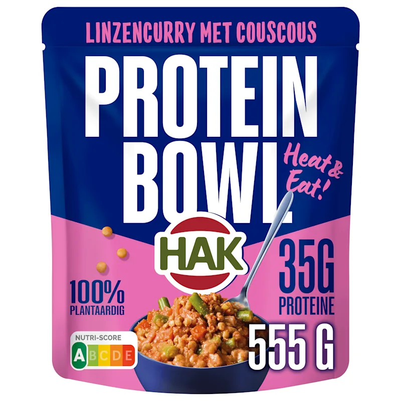 HAK Linzencurry Protein Bowl 555g
