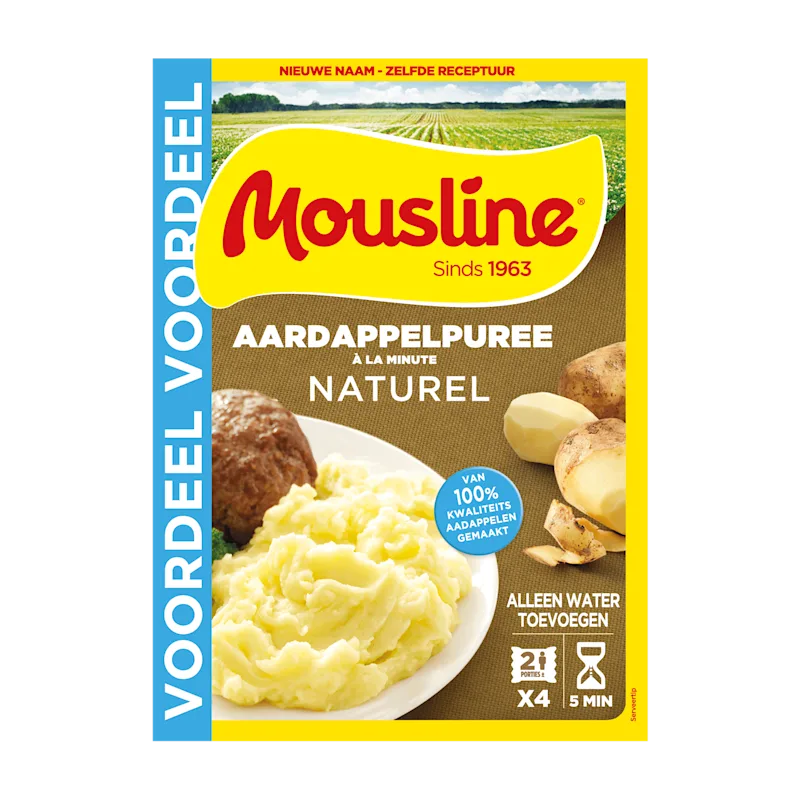 Mousline Aardappelpuree á la minute Naturel