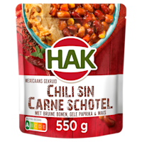 Hak Chili sin carne schotel