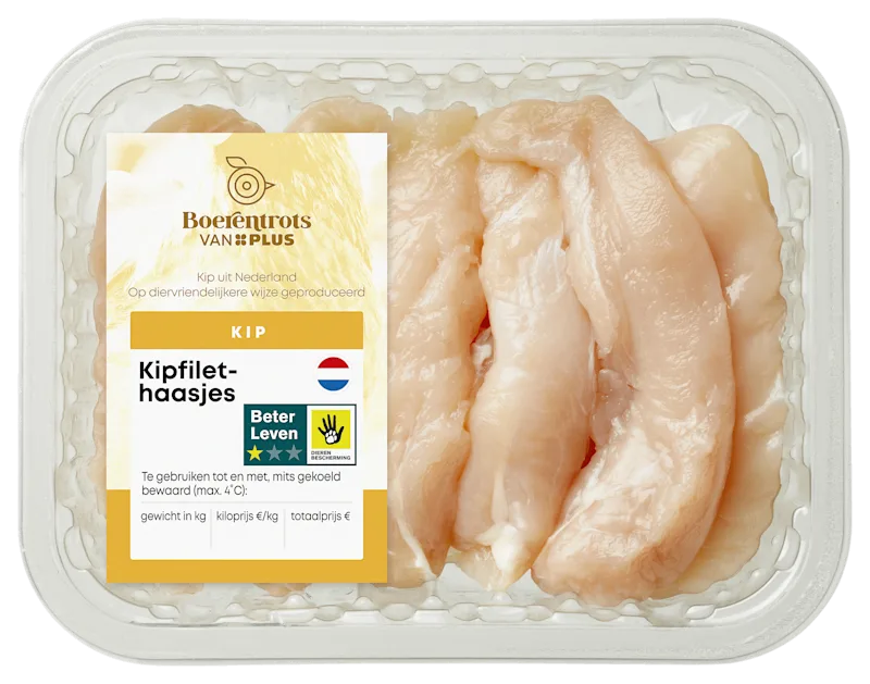 PLUS Boerentrots Kipfilethaasjes naturel