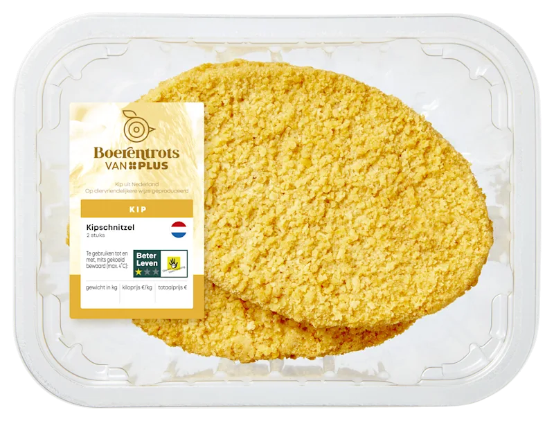 PLUS Boerentrots Kipschnitzel 2st.