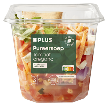 Pureersoep tomaat oregano