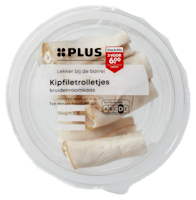 PLUS Kipfiletrolletjes kruiden roomkaas