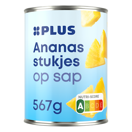 Ananasstukjes op sap