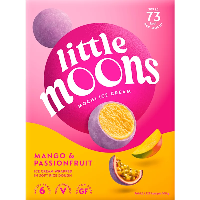 Little moons Mochi ijs passievrucht mango