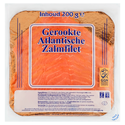 Gerookte Atlantische zalmfilet