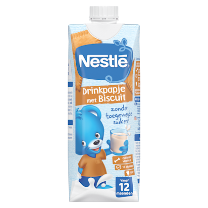 Drinkpapje met biscuit +12m