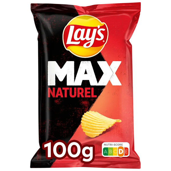 Lays Max Ribbel Chips Naturel