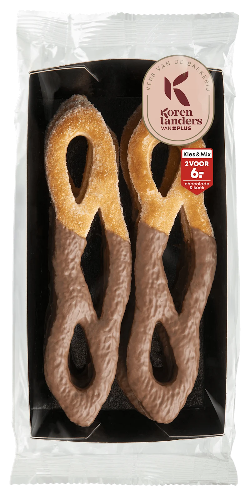 PLUS Korenlanders Reuze krakelingen met chocolade