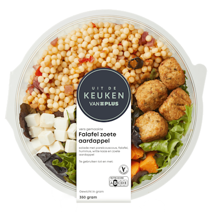 Falafel zoete aardappel salade