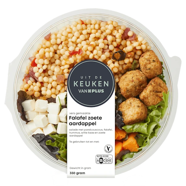 Uit de keuken van PLUS Falafel zoete aardappel salade