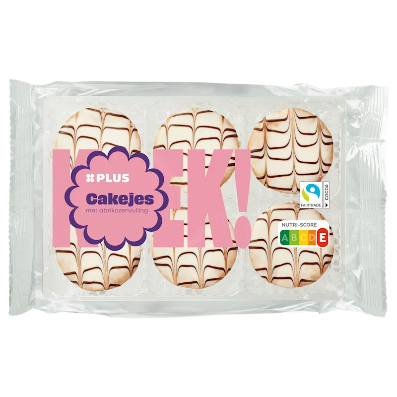 PLUS Abrikozen cakejes Fairtrade