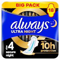 Always Ultra maandverband secure night