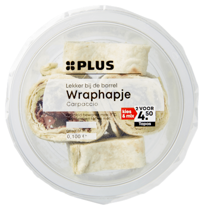Wraphapje Carpaccio