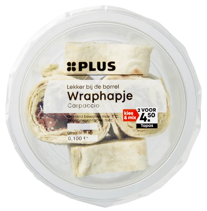 PLUS Wraphapje Carpaccio