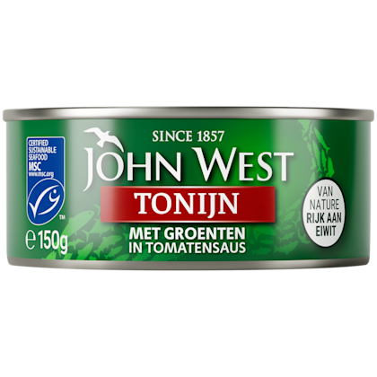 Tonijnstukken met groente