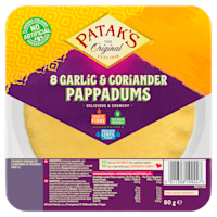 Patak's Pappadums Knoflook & Koriander