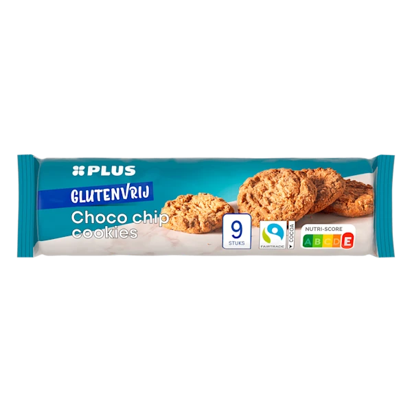 PLUS Glutenvrije choco chip cookies