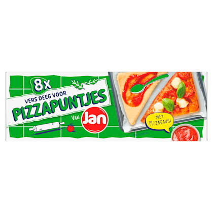 Pizzadeeg puntjes met tomatensaus