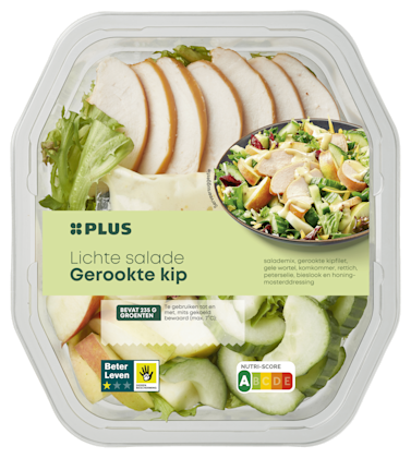 Lichte salade gerookte kip - PLUS