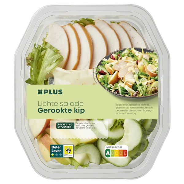 PLUS Lichte salade gerookte kip