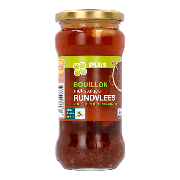PLUS Bouillon rundvlees Per Pot 340 ml