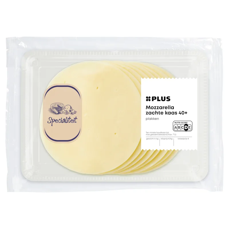PLUS Mozzarella plakken