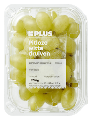 Druiven wit pitloos