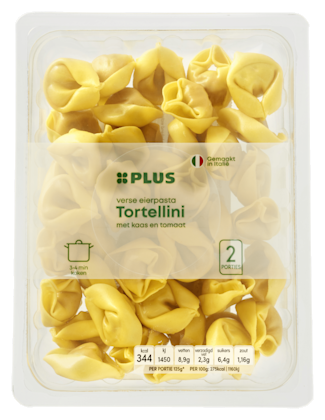 Tortellini met tomaat en kaas