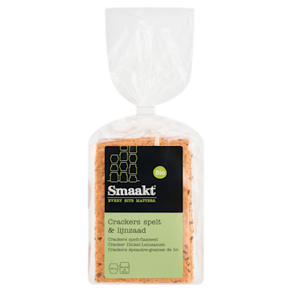 Crackers spelt & lijnzaad bio
