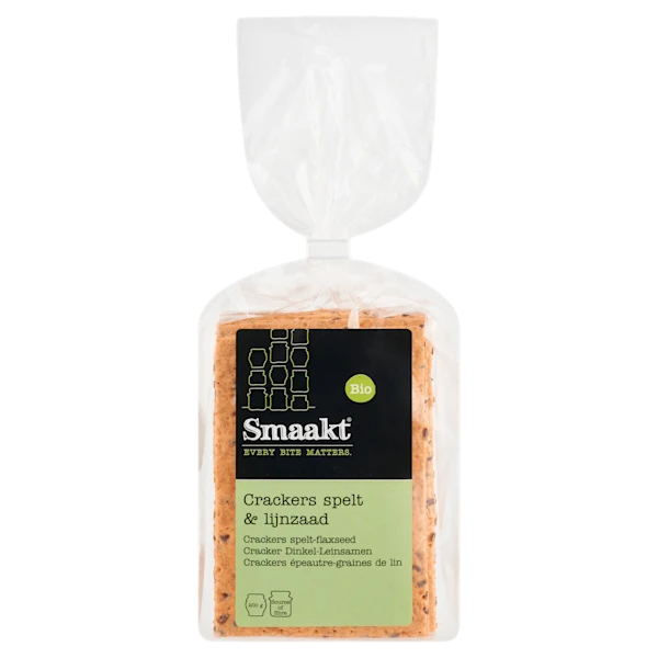 Smaakt Crackers spelt & lijnzaad bio