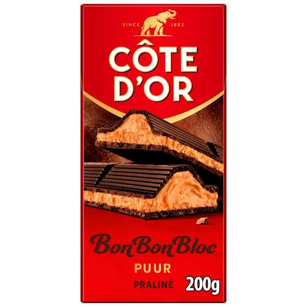 Côte d'Or BonBonBloc Praline Puur