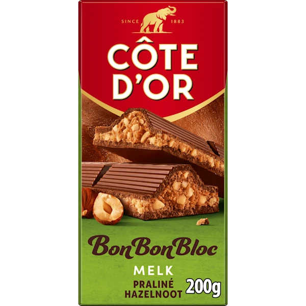 Côte d'Or BonBonBloc Praline Noisette