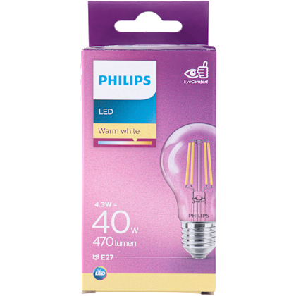 LED filament bulb 40W E27 box