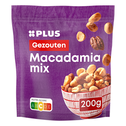 Macadamia mix gezouten gebrand