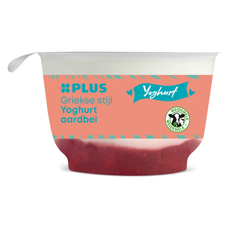 PLUS Griekse stijl yoghurt aardbei