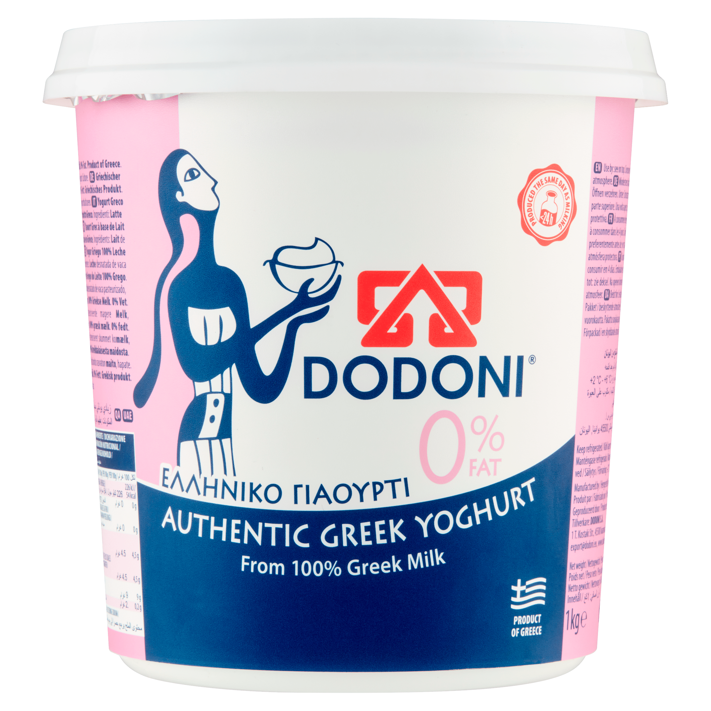 Dodoni Griekse yoghurt 0 Per Emmer 1 kg