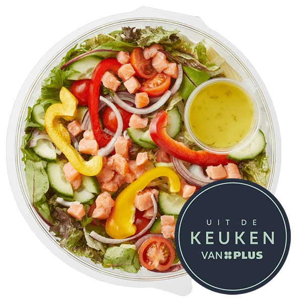 Uit de keuken van PLUS Salade gerookte zalm
