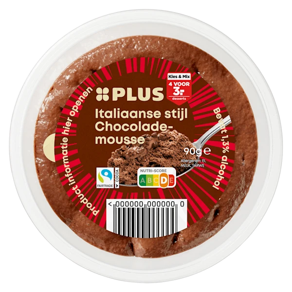 PLUS Italiaanse stijl Chocomousse